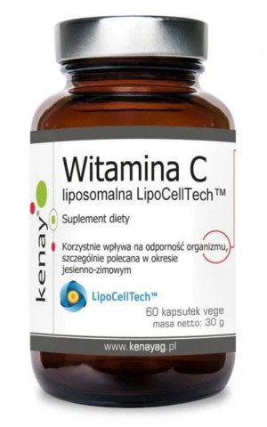 Kenay Witamina C liposomalna LipoCellTech™ 60 kapsułek