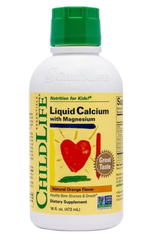 Liquid Calcium with Magnesium, wapń i magnez dla dzieci 473ml Child Life