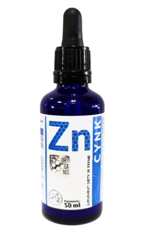 Cynk w płynie krople 50 ml Organis