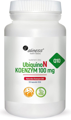 Aliness UbiquinoN Naturalny KOENZYM Q10 100mg 100 kaps