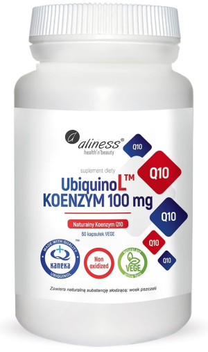 Aliness UbiquinoL KANEKA Naturalny Koenzym Q10 100mg 60 kaps