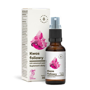 Witamina B9 Forte (Kwas foliowy) w aerozolu (30ml) Aura Herbals
