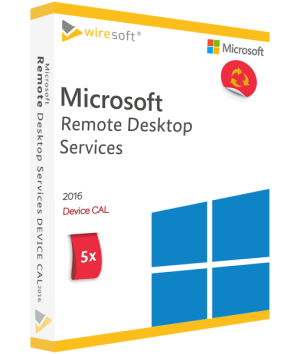 Microsoft Remote Desktop Services 2016 - 5 Pack Device CAL