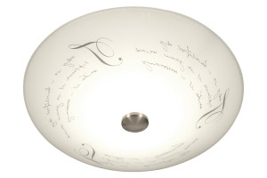 Aneta Belysning Skrift Plafond 50Cm Vit/Stål | Plafond | Takplafond | Plafond Lampa | Snygga Innertak