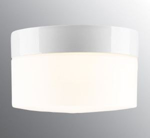Ifö Opus 200/135 Vit/Opalglas Ip44 | Badrumsbelysning | Badrumslampa Vägg | Badrumsskåp Med Belysning | Belysning Badrum