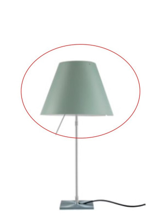 Luceplan Costanzina Skärm Comfort Green | Lampskärm | Lampskärmar | Lampskärmar Retro | Lampskärm Golvlampa