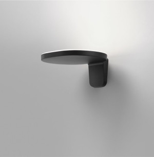 Flos Oplight W1 vägglampa, Svart satin