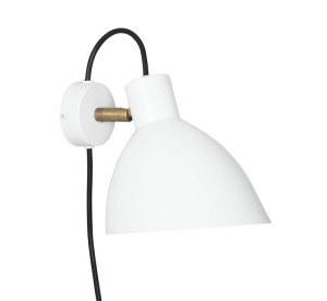 Konsthantverk Kh#1 Vägglampa 4001-4 Kort Arm Vit/Mässing | Vägglampa | Vägglampor | Vägglampa Inomhus | Vägglampa Design