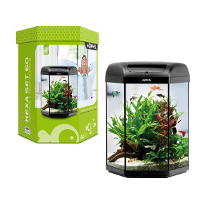 Aquael  Hexa Set 60 - 6-kantigt akvarium - Startpaket