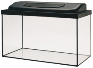 Helglasakvarium med belysning - 96 liter