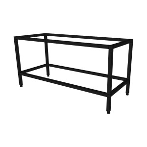 Akvarieställning i svart aluminium - 222 liter