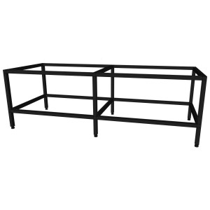 Akvarieställning i svart aluminium - 540 liter