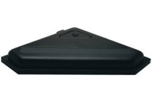 Akvarielock - Svart - Hörn - LED - 60x60 cm