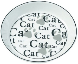 Keramikskål - Katt & Tass - ca. 500 ml