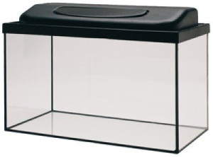 Helglasakvarium med belysning - 63 liter