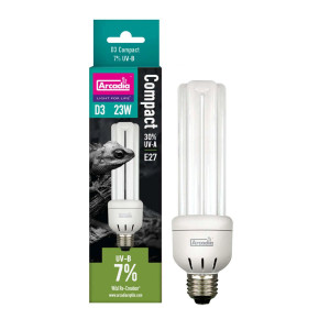 Arcadia D3 Compact - E27 - 7% UVB - 23W