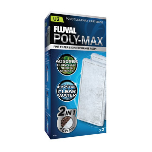 Fluval U2 Poly-Max - Filtermatta - 2-pack