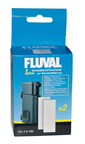 Fluval 1 Plus - Filtermatta - Skum - 2-pack