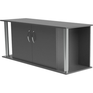 Akvariebord - Svart med rör - 150x50x60 cm