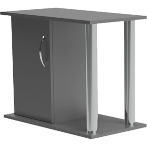 Akvariebord - Svart med rör - 75x40x60 cm