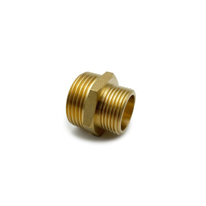 Dubbelnippel i mässing - 1"x3/4"