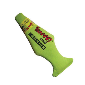 Yeowww Catnip Grön Fisk - 18 cm