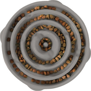 Fun Feeder Slo Bowl - Grå - L - Ø28x5cm - 1000 ml