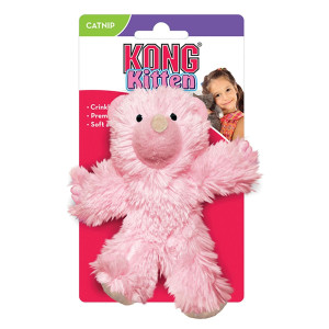 Kong Kitten Teddy Bear med Kattmynta - Färgmix - 10 cm