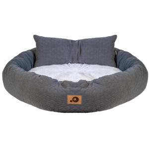 Hundbädd Round Nova Grey - 100x100x20,5 cm