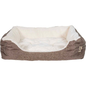 Hundbädd Bosse Brown / White - 70x60x25 cm