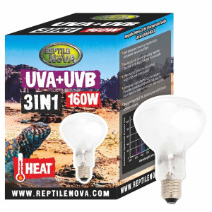 Reptile Nova Värmelampa - UVA+UVB - 3 in 1 - 160 W