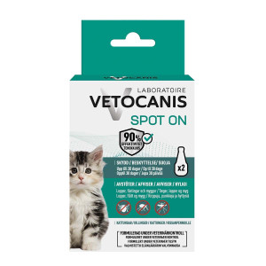 Vetocanis Anti-parasit Spot-on - Kattunge - 2x0,6 ml
