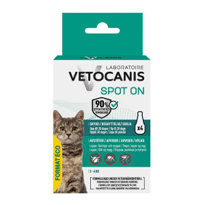 Vetocanis Anti-parasit Spot-on - Katt - 4x1,2 ml