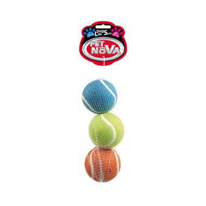 Hundleksak Tennisbollar - Ø6 cm - 3-pack