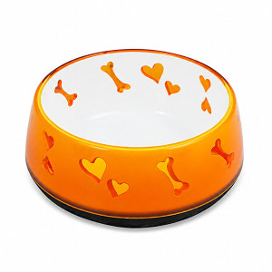 Hundskål Tung Botten - Orange - 600 ml