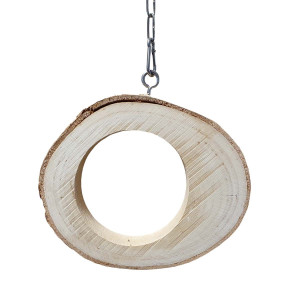 Naturlig gungring med kedja - ca. 15-18 cm