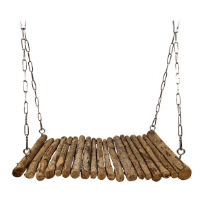 Smådjursgunga i naturträ - 35x20 cm