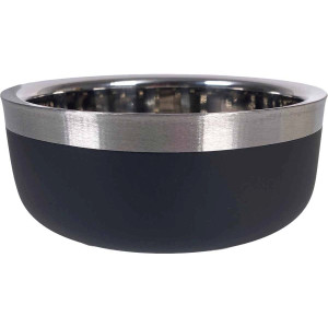 Hundskål Double Wall - Svart - 400 ml