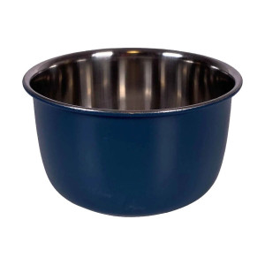 Smådjursskål - Rostfritt stål - Mörkblå - 150 ml