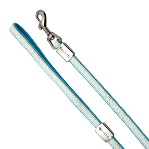 Koppel Envy Tiffany - Vit/Turkos - 15 mm / 180 cm