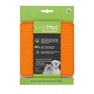 Hundskål Lickimat Mini Soother - Orange - 15x15 cm