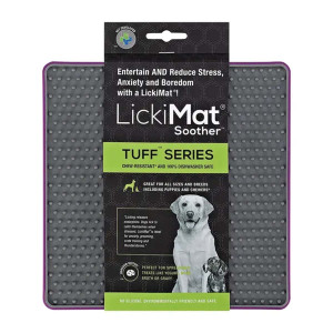 Lickimat Soother Tuff - Lila - 20x20 cm