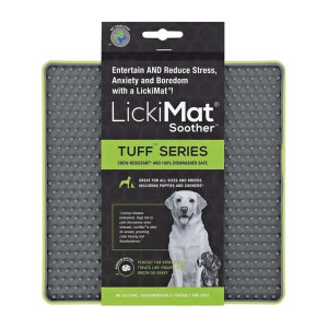 Lickimat Soother Tuff - Grön - 20x20 cm