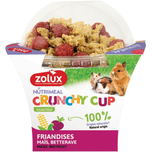 Smådjursgodis Crunchy Cup - Majs/Rödbeta - 130 g