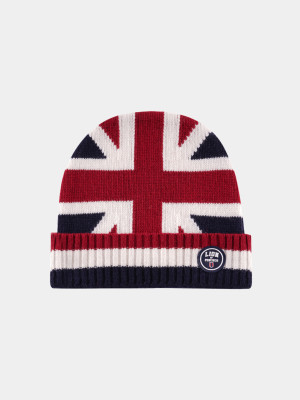 Lion of Porches Gorro UK Flag Vermelho