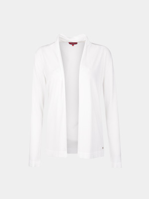 Lion of Porches Cardigan detalhe de canelado Cru