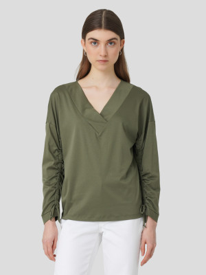 Lion of Porches Camisola Decote em V Kaki
