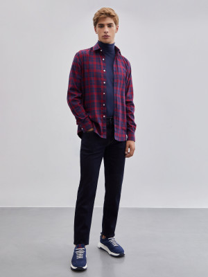 Lion of Porches Calças denim regular fit Azul Indigo
