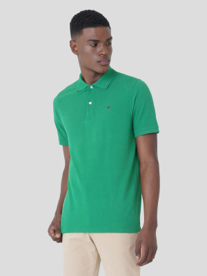 Lion of Porches Polo piqué 100% algodão Verde