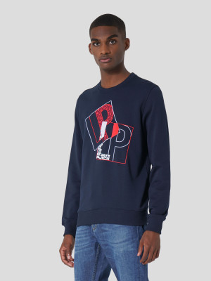 Lion of Porches Sweatshirt com estampado Marinho